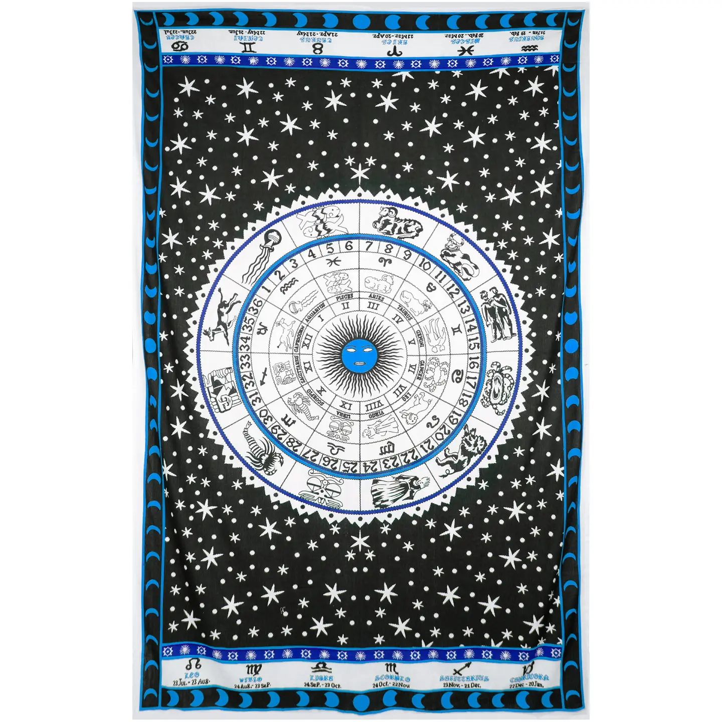Zodiac Astrology 52x80" - Blue
