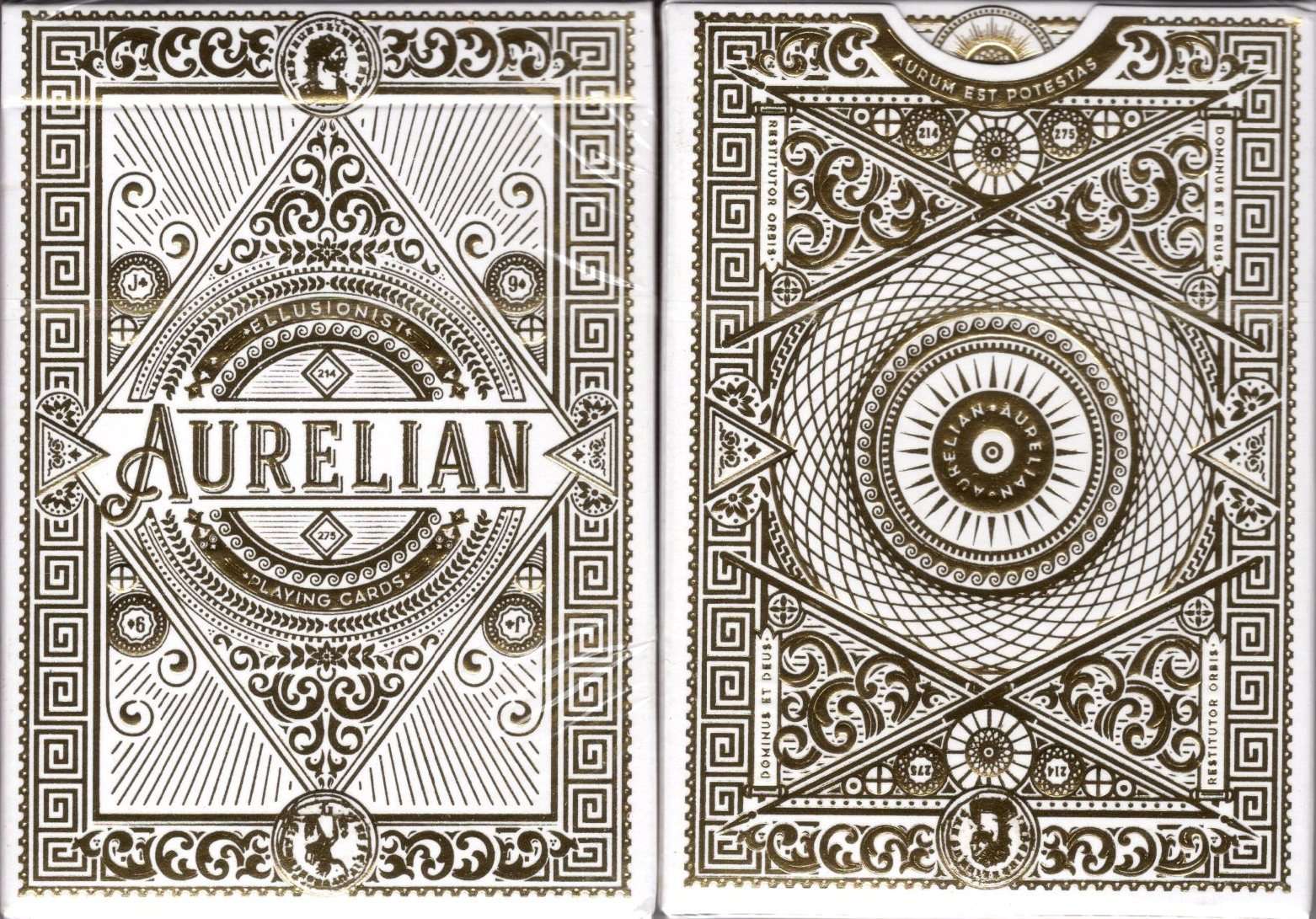 Aurelian White Playing Cards Cartamundi
