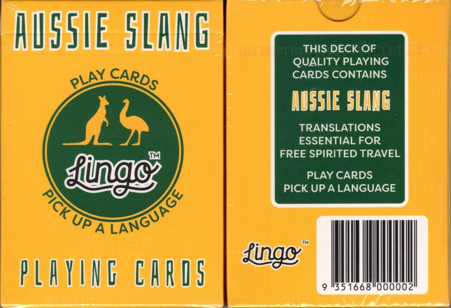 Aussie Slang Lingo Playing Cards