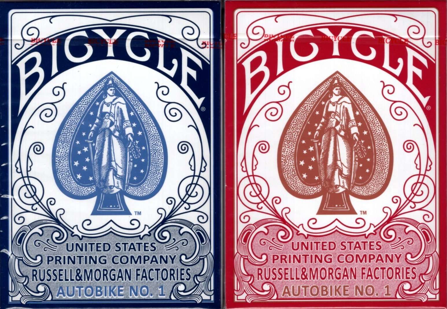 Autobike No. 1 Bicycle Playing Cards