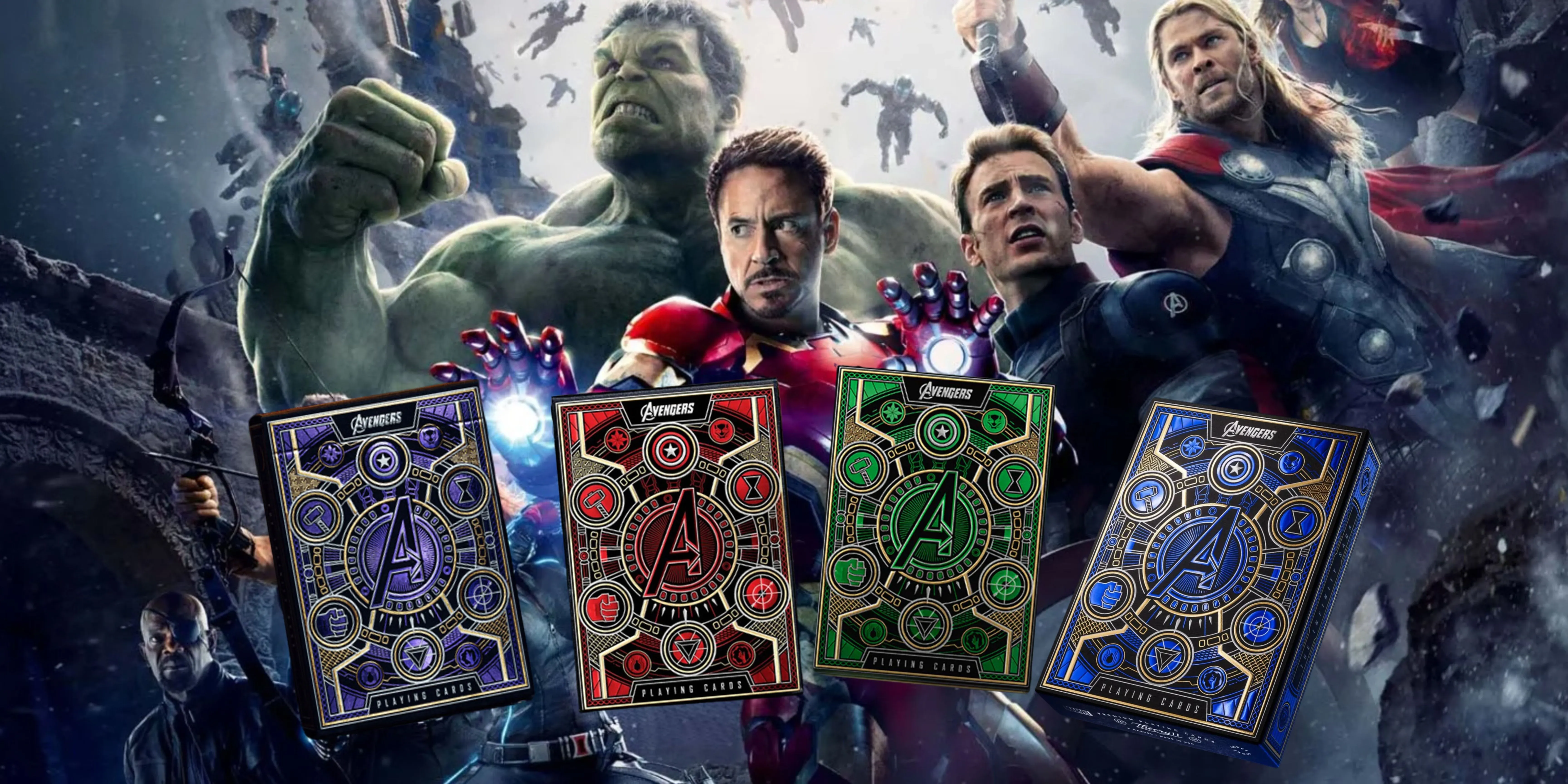 Avengers Playing Cards by Theory 11: The 4 Deck Infinity Saga Collection