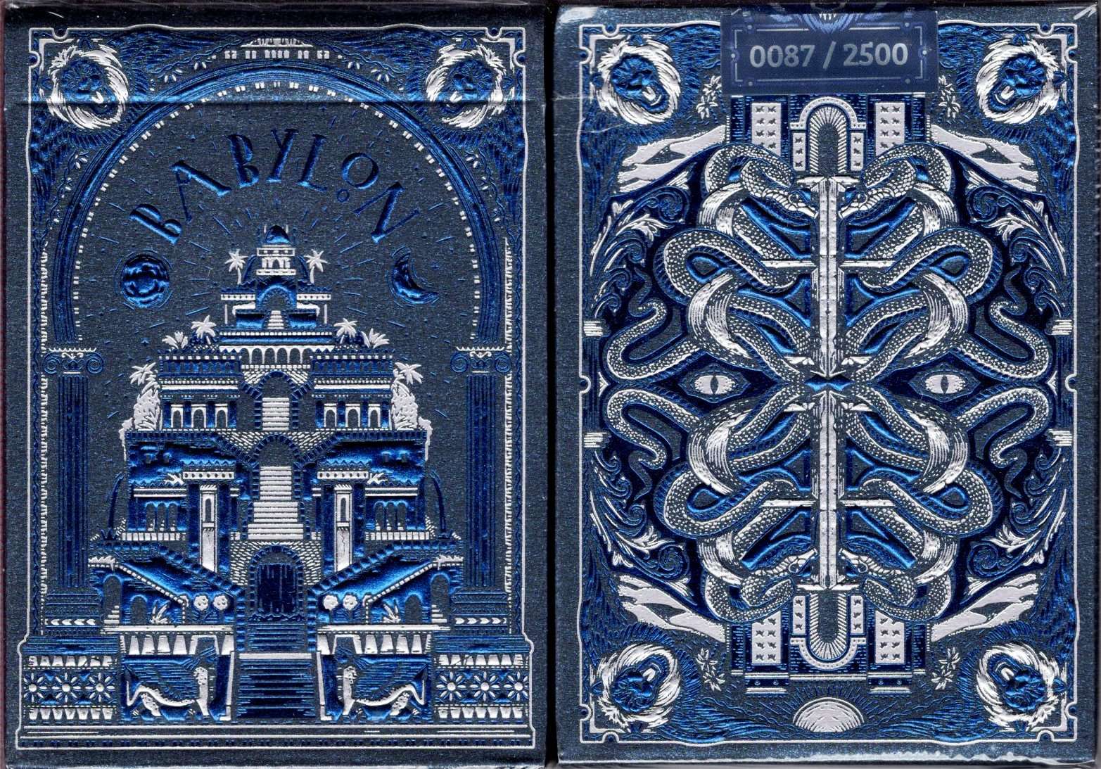 Babylon Cerulean Blue Playing Cards TPCC