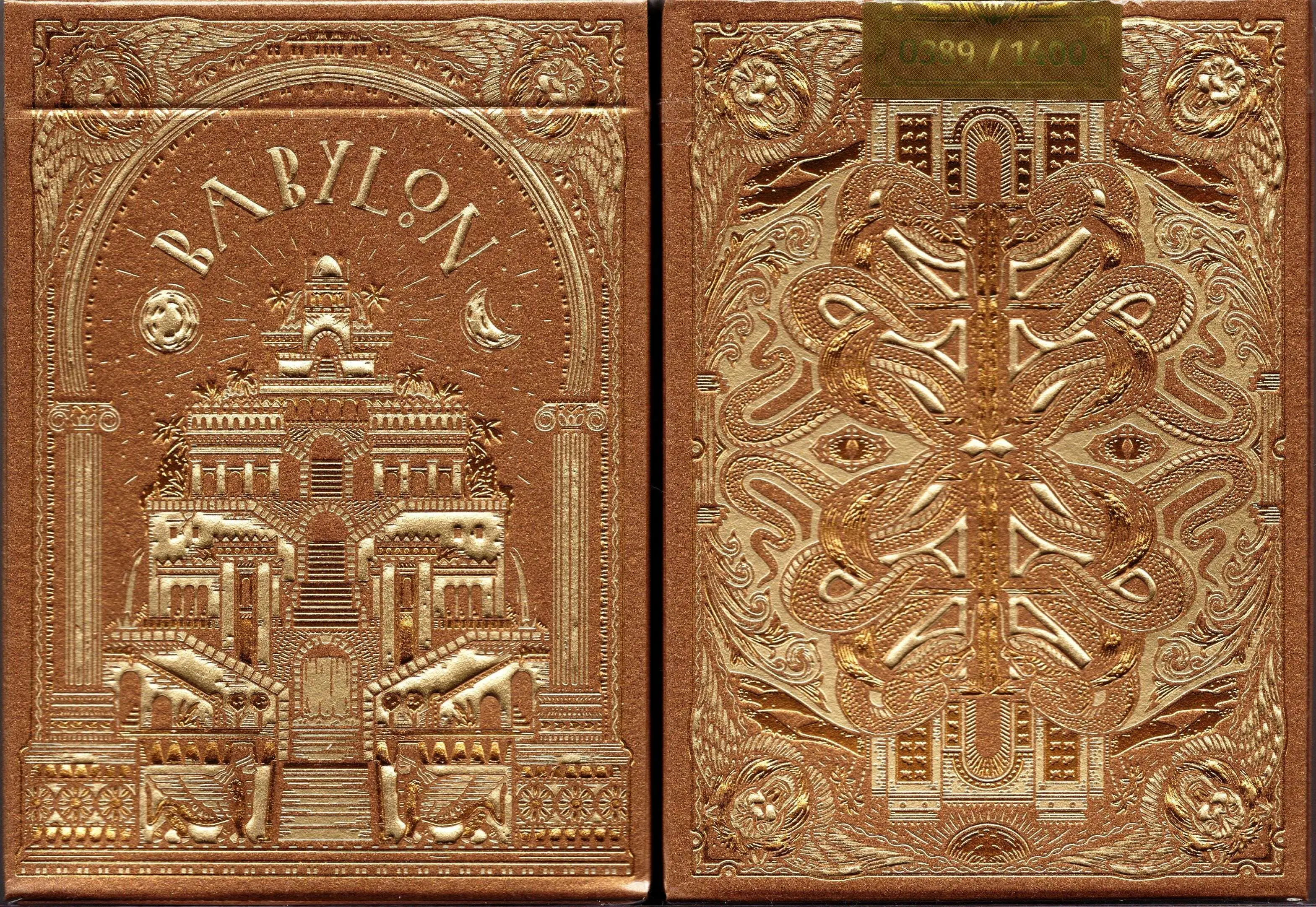 Babylon Golden Wonders Foiled Playing Cards TPCC