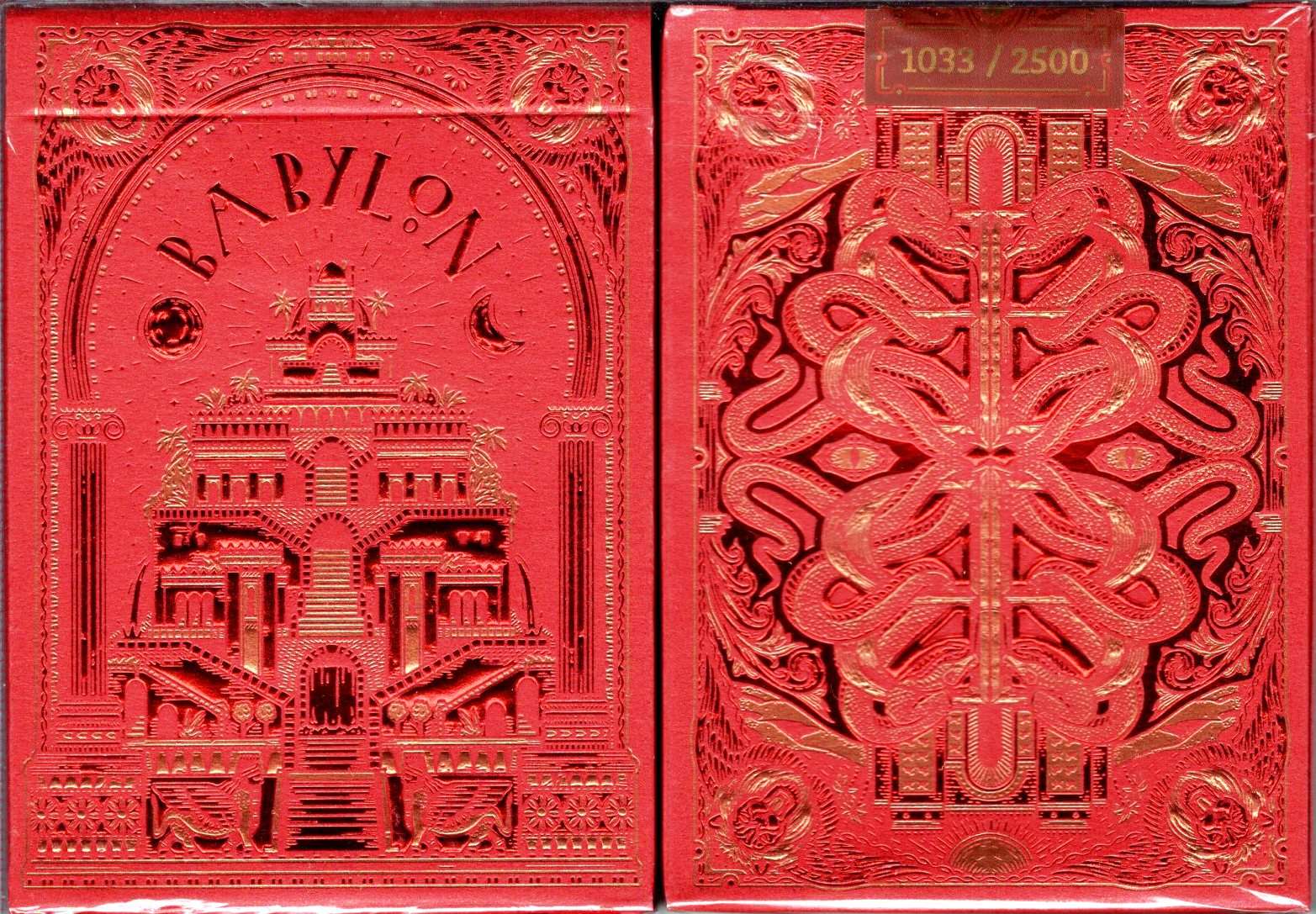 Babylon Ruby Red Playing Cards TPCC