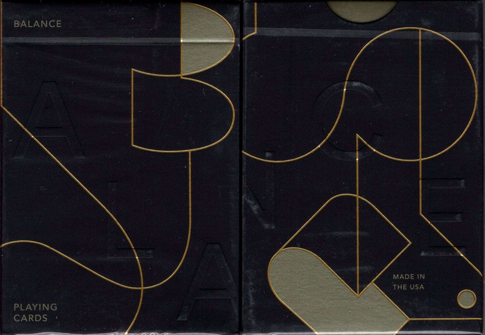 Balance Black Playing Cards USPCC