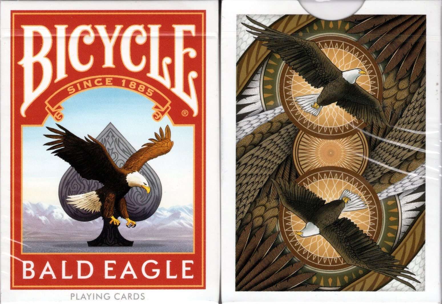 Bald Eagle Bicycle Playing Cards with No Seal