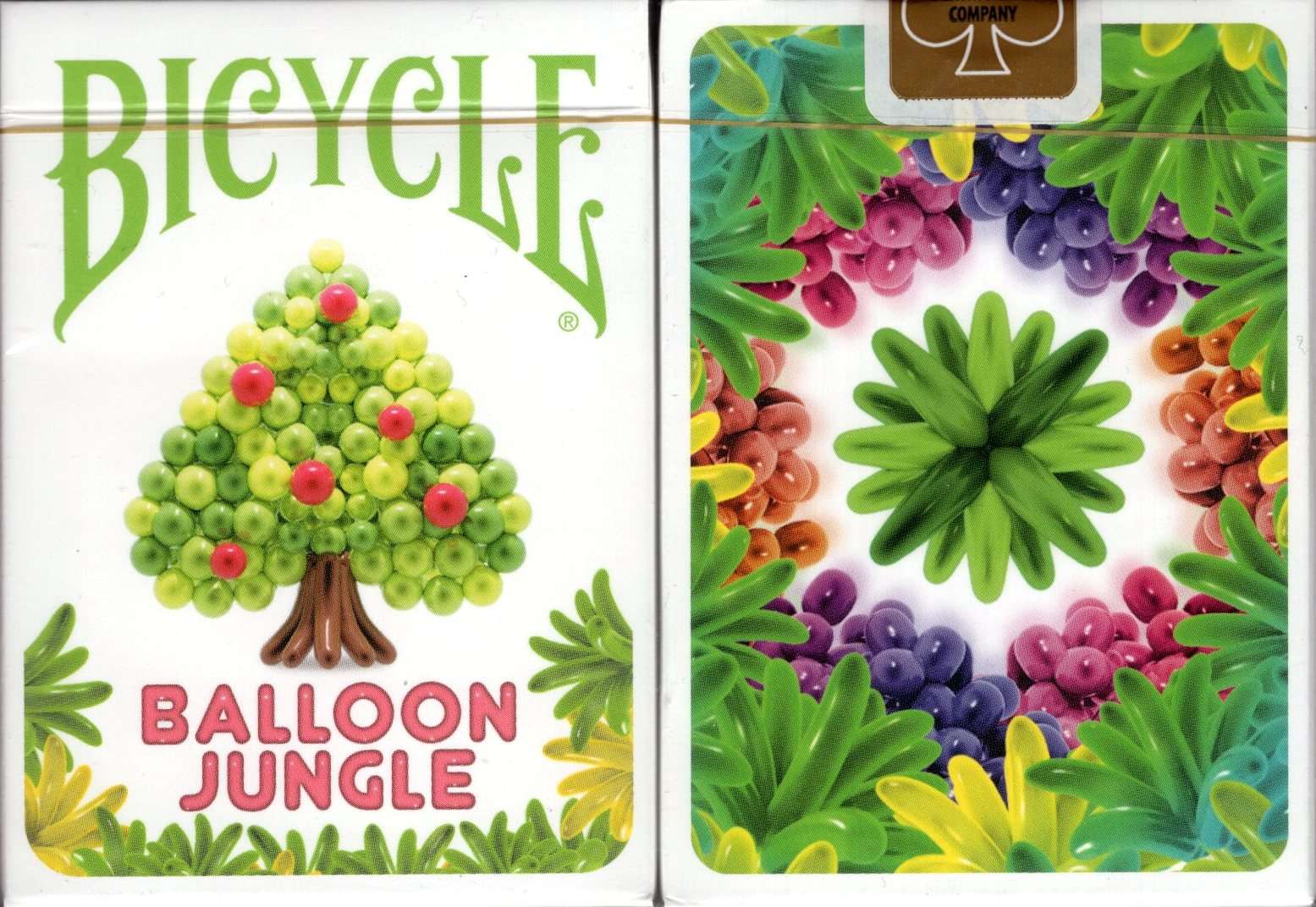 Balloon Jungle Gilded Bicycle Playing Cards