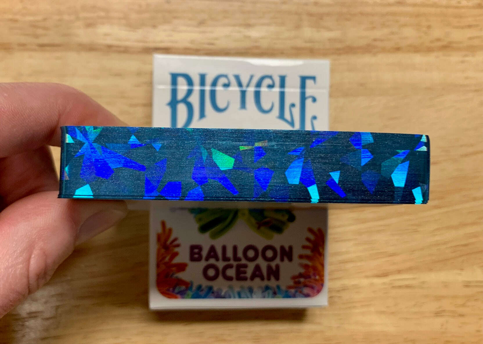 Balloon Ocean Gilded Bicycle Playing Cards
