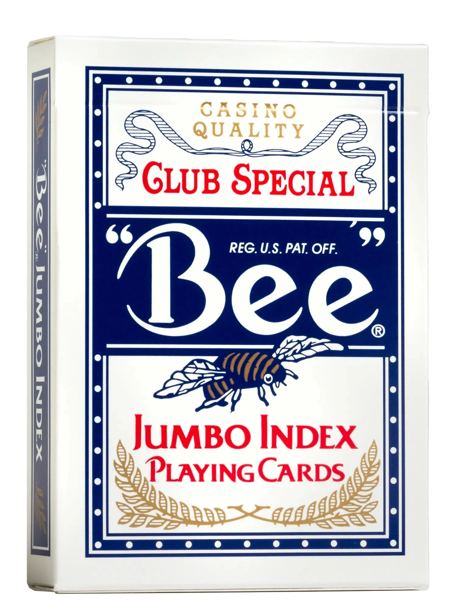 Bee Jumbo Index Blue Playing Cards - Casino Quality