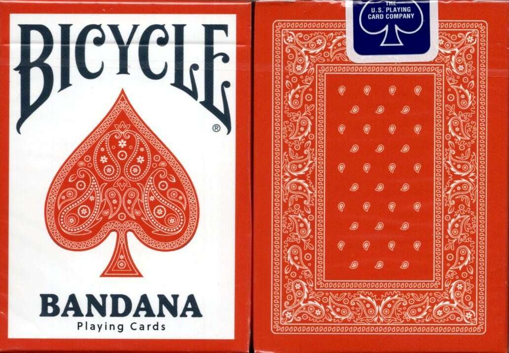 Bicycle Bandana Playing Cards - Sun Bleached Crimson