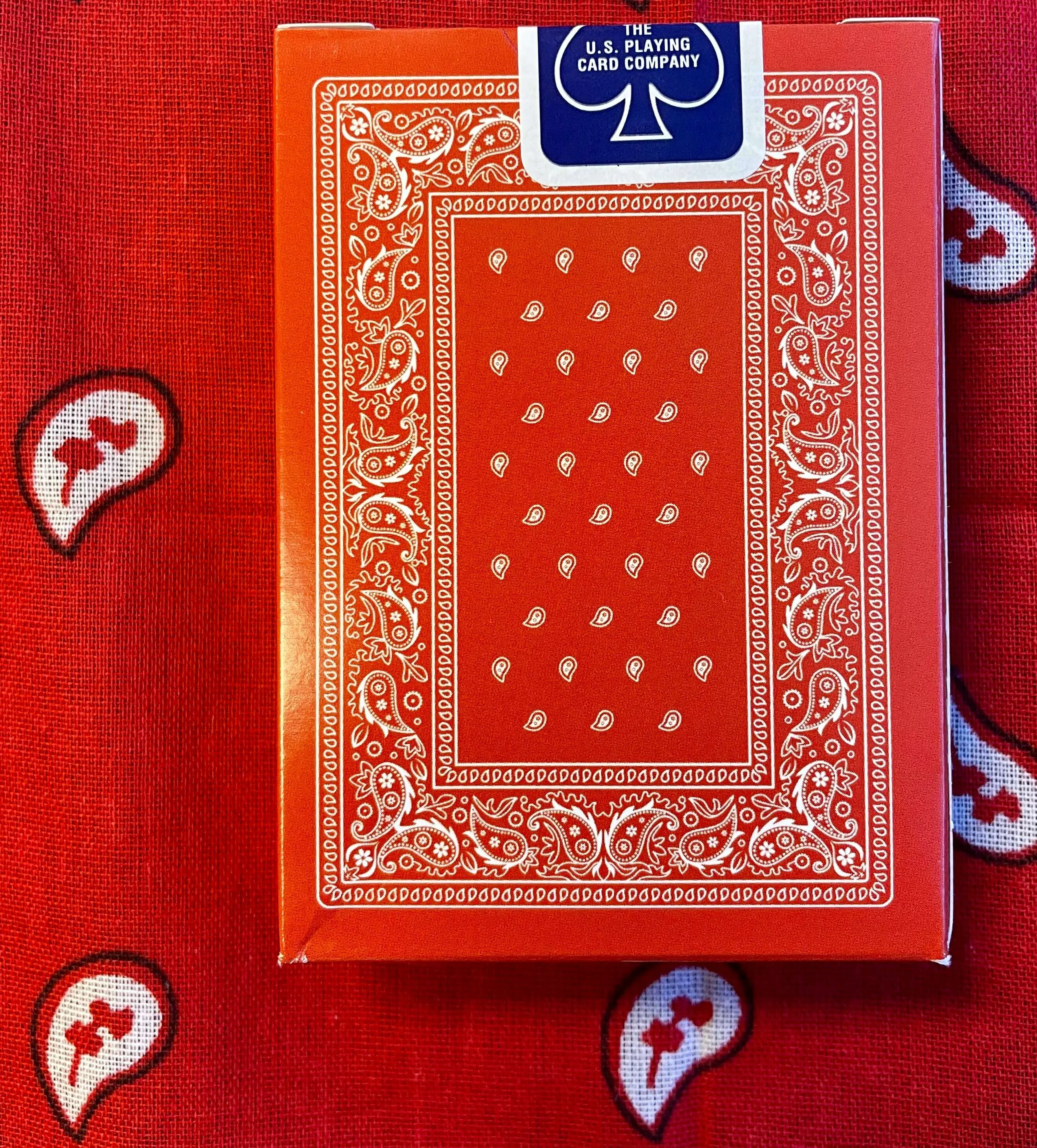 Bicycle Bandana Playing Cards - Sun Bleached Crimson