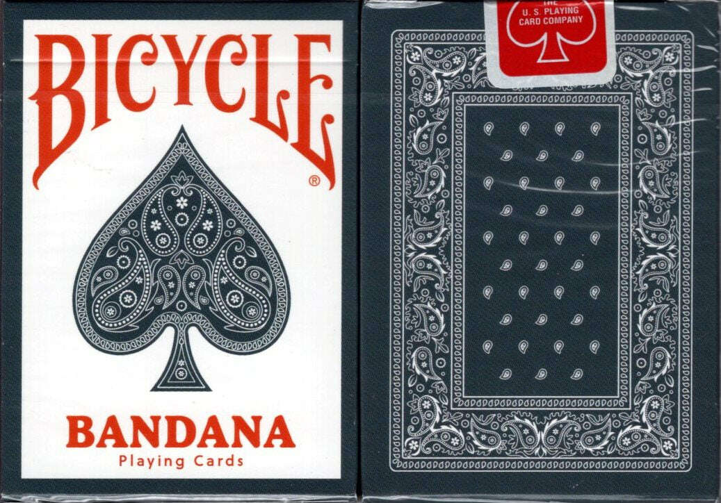 Bicycle Bandana Playing Cards - Worn Denim Blue