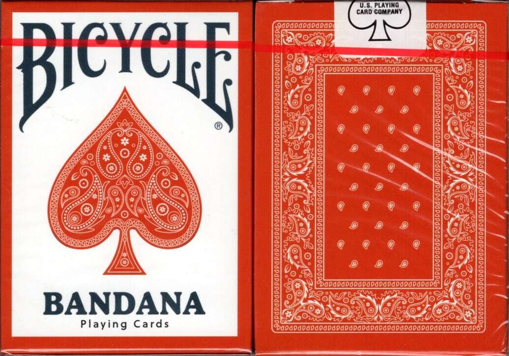Bicycle Bandana Stripper Playing Cards - Sun Bleached Crimson