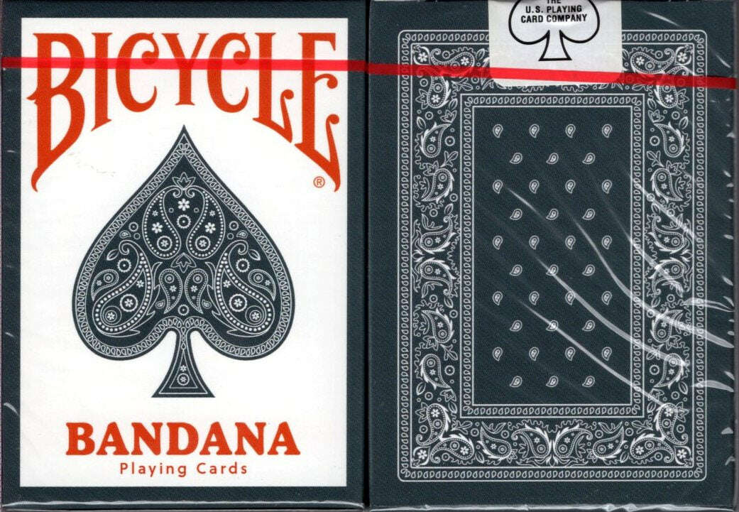 Bicycle Bandana Stripper Playing Cards - Worn Denim Blue